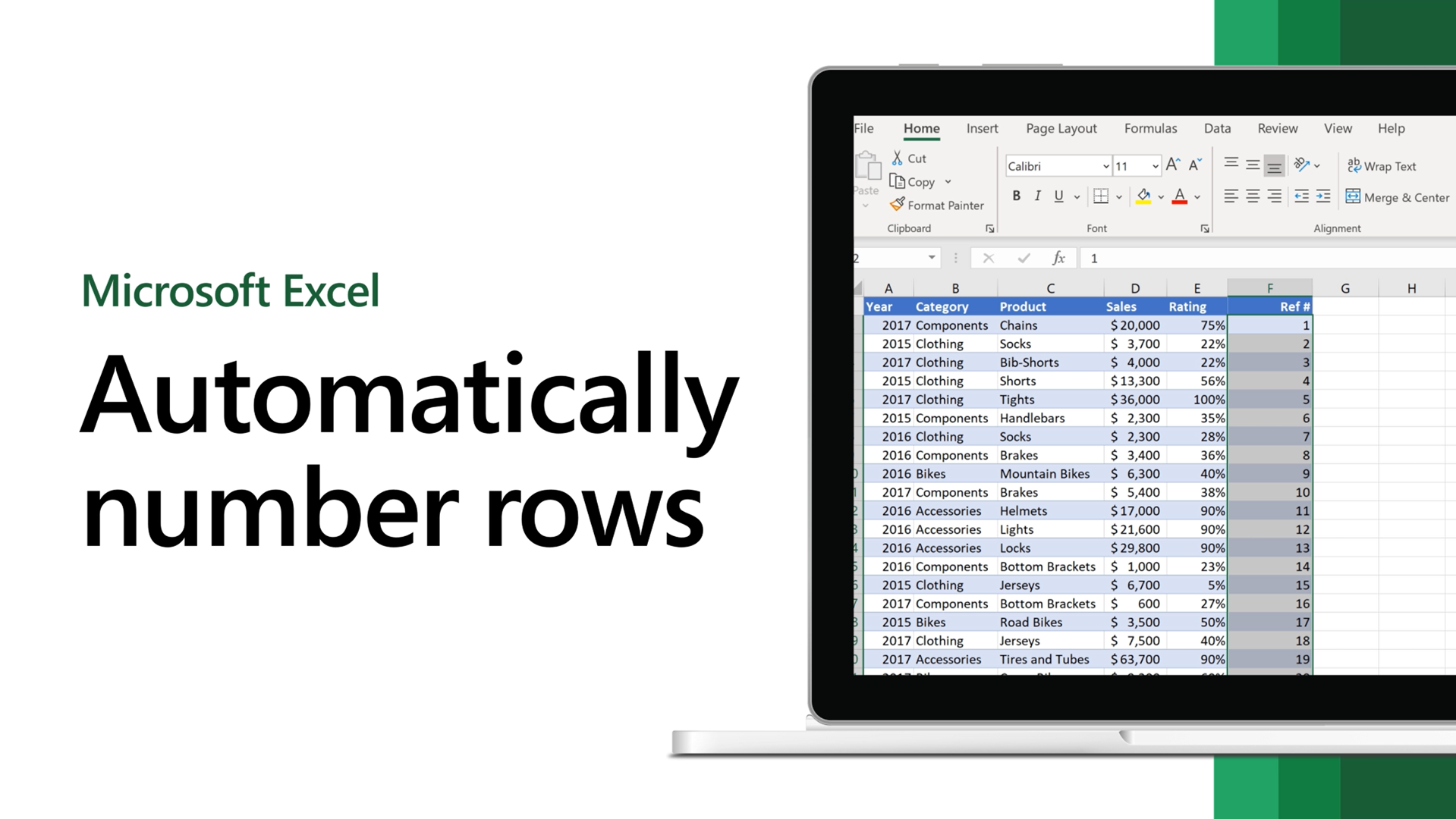 How to Number Rows in Microsoft Excel